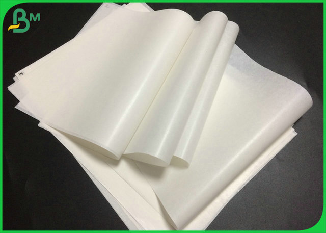 30gr 40gr 50gr White Color MG Natural Paper Roll For Hamburger Package 