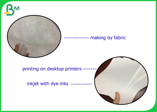 1073D 1082D White Inkjet Coated Tyvek Desktop Printing For Sport Number Cloth 