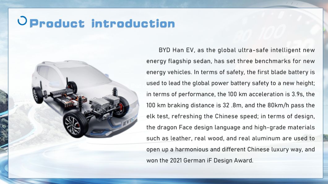 Safe Blade Battery Byd Electric Car Used with Range Extended Electric Car