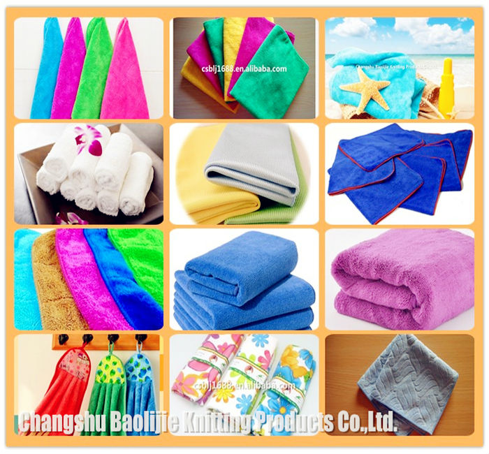 80% polyester and 20% polyamide super soft and high water absorption microfiber high-low pile terry towel cloth