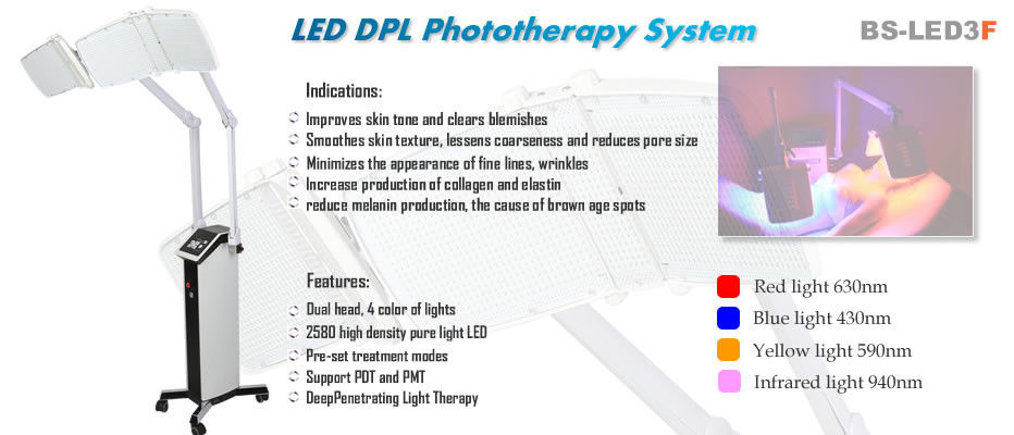 Red And Blue PDT LED Light Therapy Machine For Skin Treatment High Energy