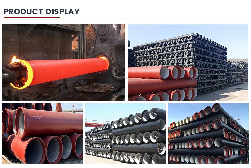 Ductile Iron Cast Pipe for Water Supply Underground DN80-DN2000 Ductile Iron Cast Pipe
