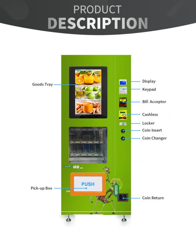 Green Arrow Chewing Gum Snack Food Vending Machine Easy To Operated