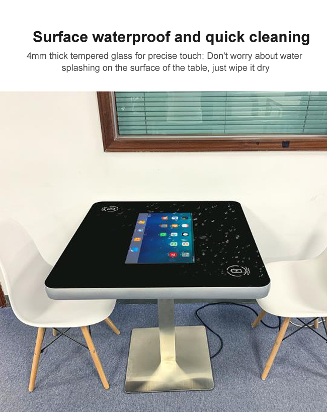 Touch Table Wifi Android / Windows System LCD Kiosk Interactive Multi Top Coffee Smart Touch Screen Table For Coffee