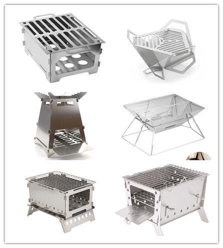 Foldable Stainless Steel Campfire Barbecue Stove