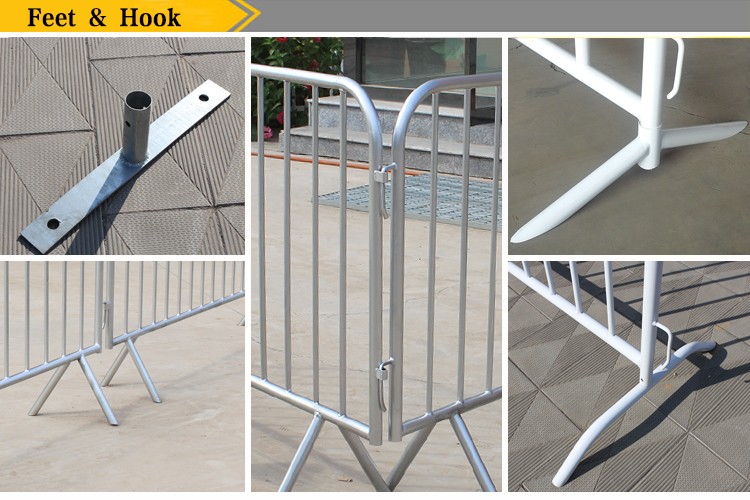 Temporary Cheap used safety concert metal construction crowd control barrier