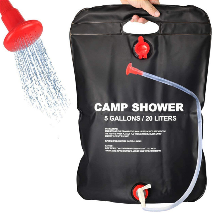 Outdoor PVC Portable Solar Shower Bag for Camping