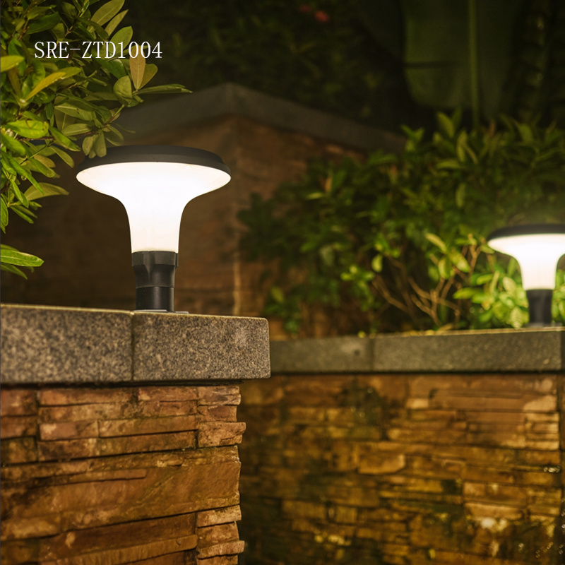 Contemporary Style Outdoor Waterproof Durable Solar Powered LED Pillar Light Decoration Light