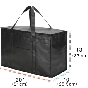 reusable grocery bag insulated