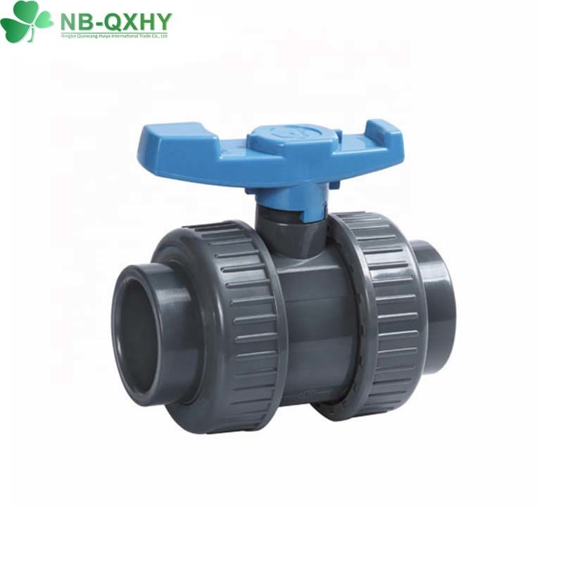 EPDM O-Ring TPE Seat PVC True Double Union Ball Valve for Swimming Pool