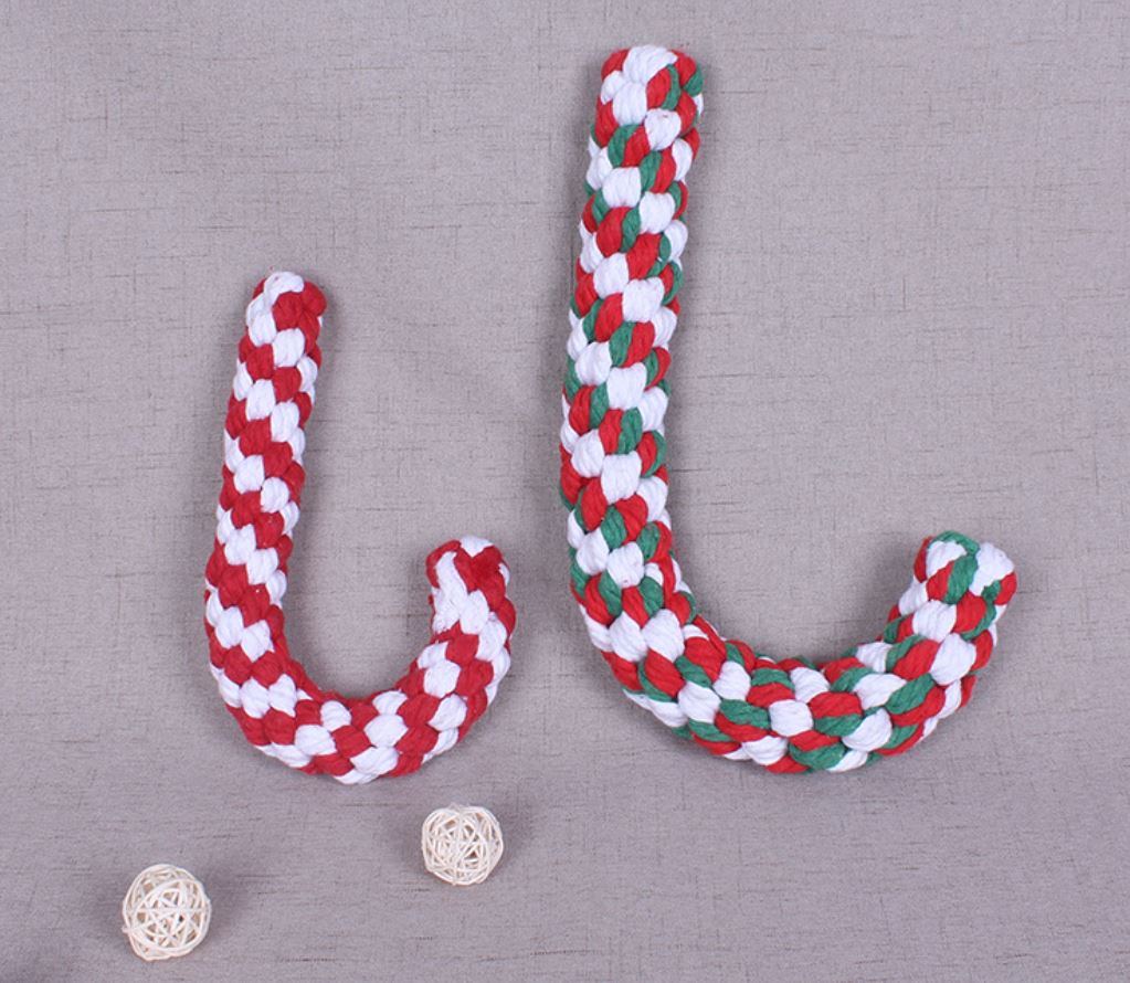 Christmas Pet Gift Cute Stick Sailor Steer String Dog Toys