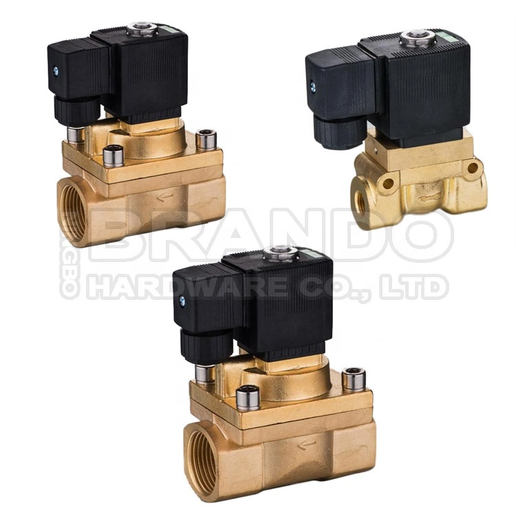 6013 Type 1/4'' NPT 2/2 Way Direct Acting Plunger Operated Brass Solenoid Valve 2