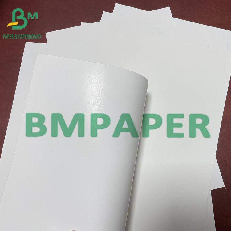One Side Coated Glossy White Ivory Paper With Bleached Wood Pulp