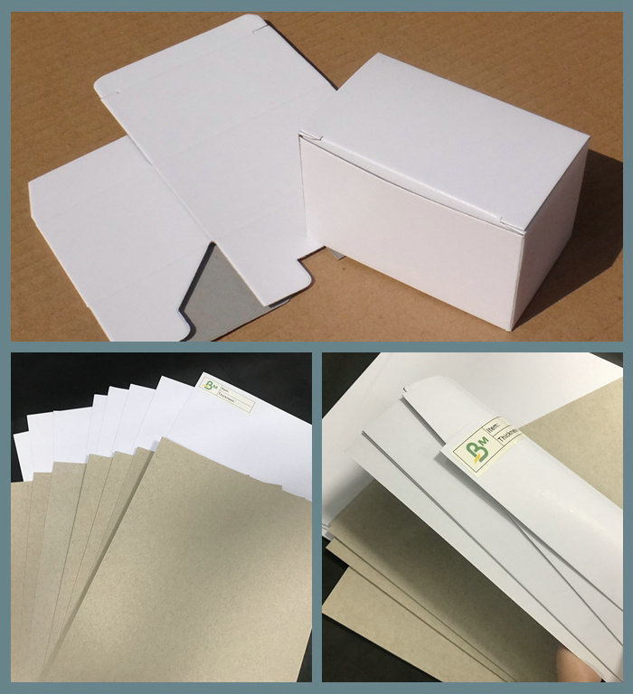 CCNB Duplex Paperboard White coated Top 300g 350g 400g sheets FSC Recycled Certified