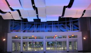 Double Curved Exterior Aluminum Ceiling Panels Sound Attenuation