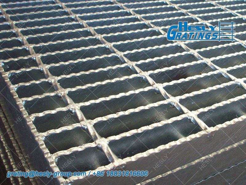 50micron galvanized welded bar grating hesly factory