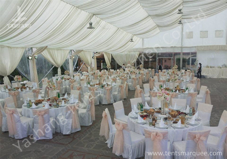 Transparent PVC Fabric Cover Outdoor Luxury Wedding Tents with Aluminum Frame