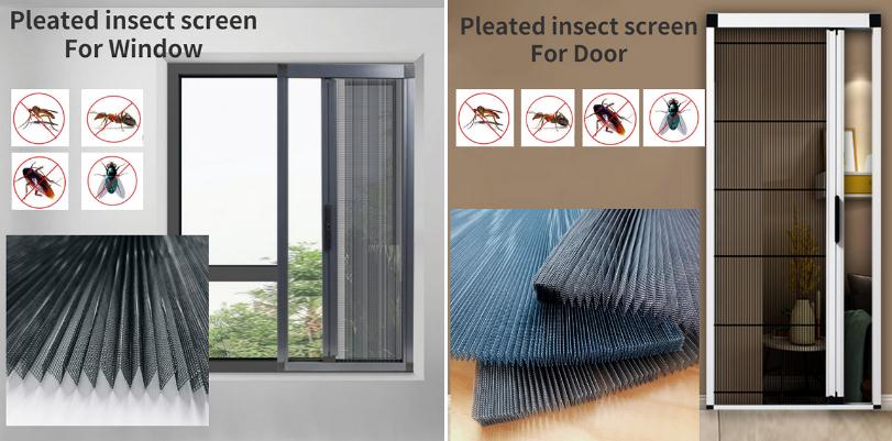 pleated insect screen