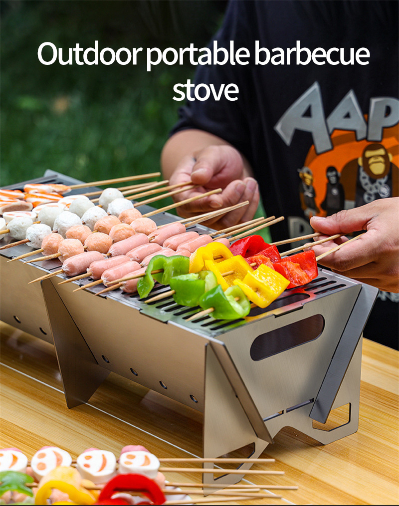 Outdoor Portable Barbecue Stove Camping Grill BBQ Oven