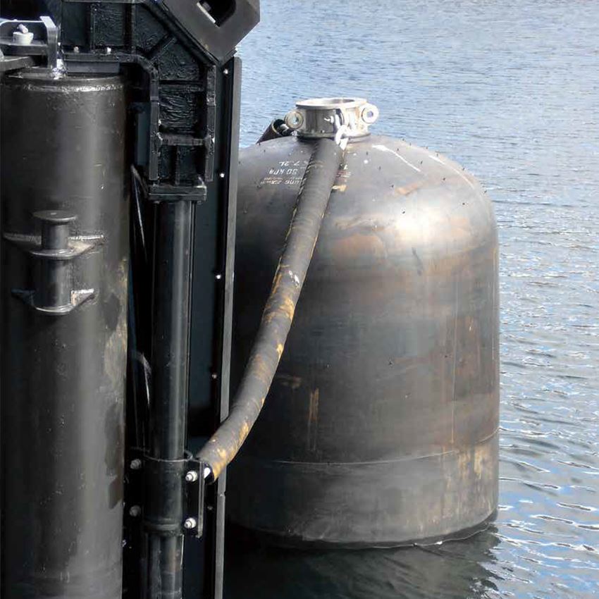 Featured fender for submarine