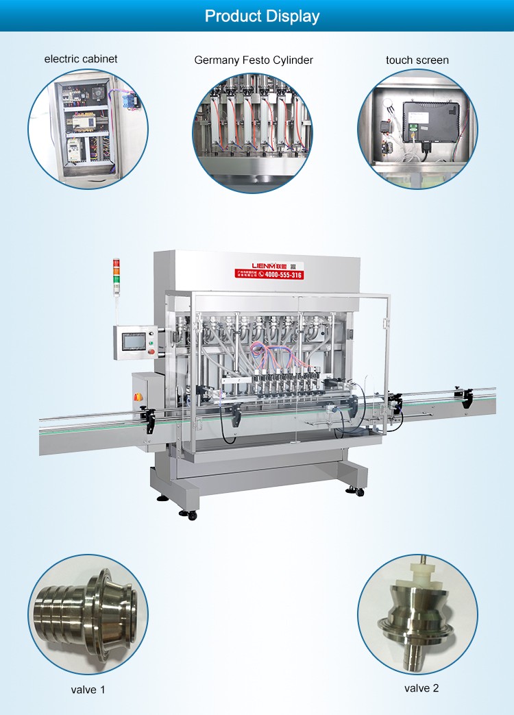 LM-ZXHS Automatic Straight Line Piston Filling Machine from alibaba supplier