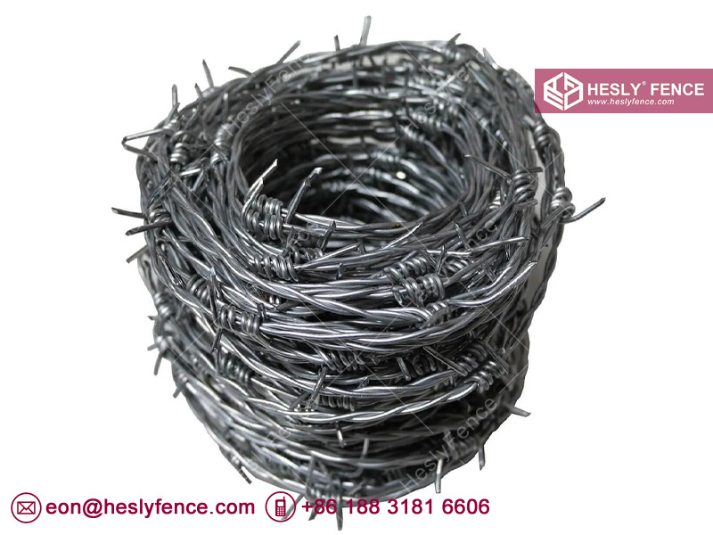 galvanised barbed wire
