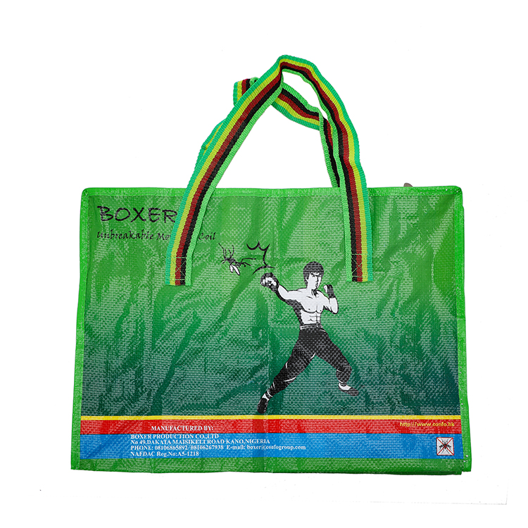 Recyclable pp woven bag zipper, Wholesale zipper polypropylene shopping bag, Wholesale laminated pp woven bagwith handle