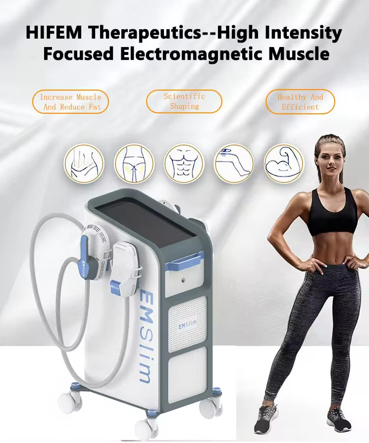 4 Handles Electromagnetic Stimulato Muscle Fat Burning Body Shaping Machine