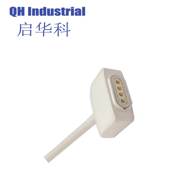4Pin Czech Repubic Mobile Connector Magnetic Dc Power Charger Connector Spring Loaded Pogo Pin