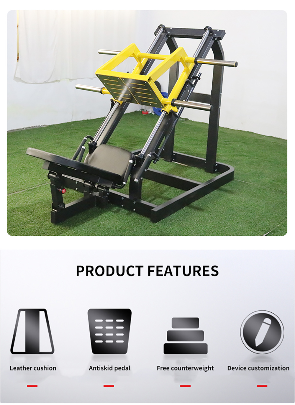 Fitness Machine, Gym Equipment, Body-Building Equipment-Seated Leg Press