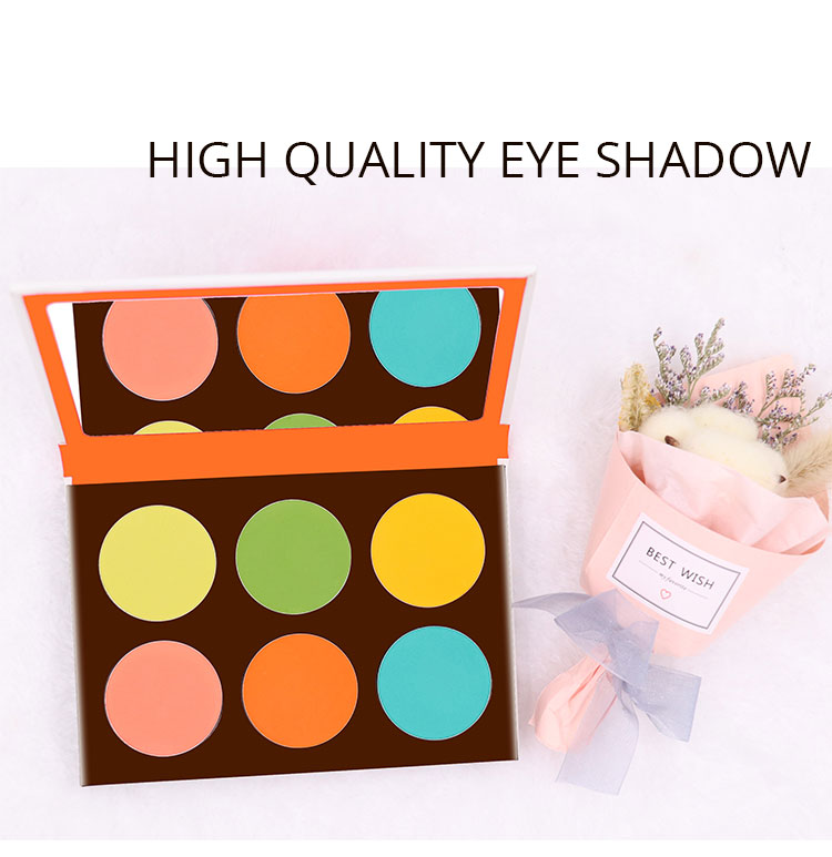 No Brand 6 color Makeup eye shadow palette with high quality New Matte Glitter Eye Shadow Custom Logo Cosmetics vendors