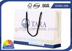 Fancy Personalized Printing White Paper Bags with Long Cotton String Handle