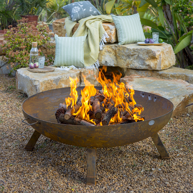 3mm thick wood burning fire pit outdoor Garden Decoration Corten Steel rust colour Fire Pit