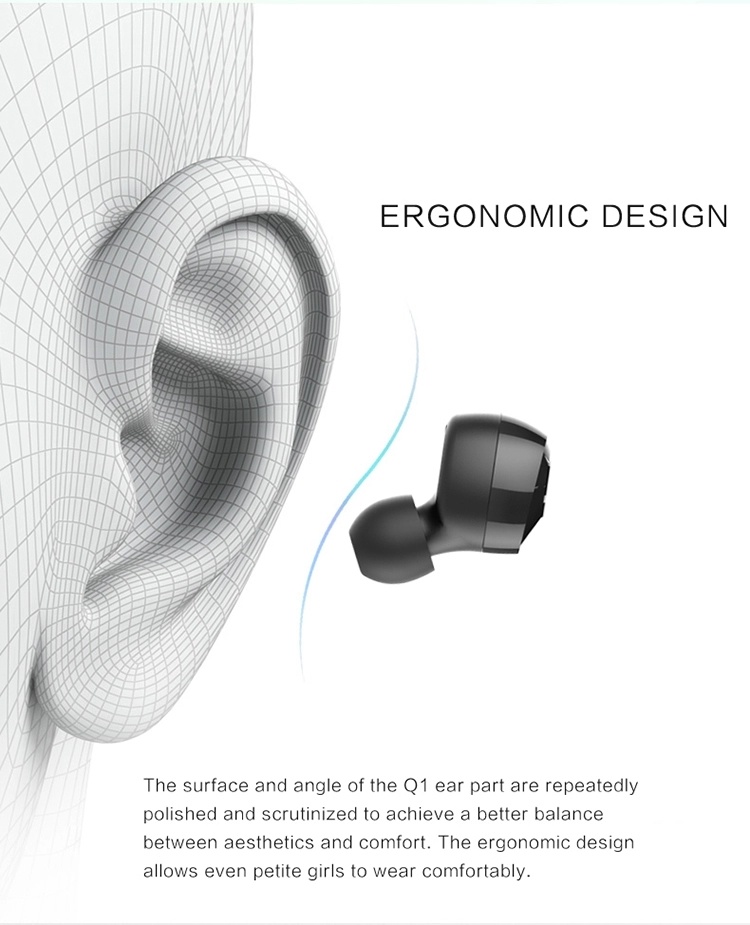 Noise Cancelling Waterproof Bluetooth True Stereo Wireless Earphone Earbuds