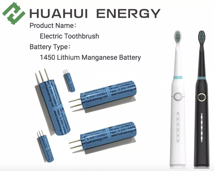 3.7V 500mAh Manganese Lithium Ion Battery Huahui Rechargeable LMO Battery HMC1450 5