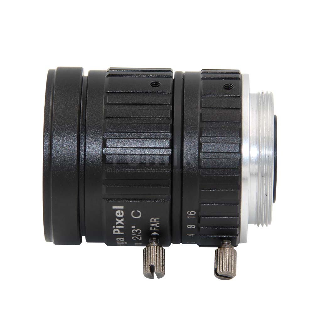 HD 5MP CCTV Camera Lens 16mm F1.6 Aperture 2/3" Image Format Mount C Industrial Security Road monitoring