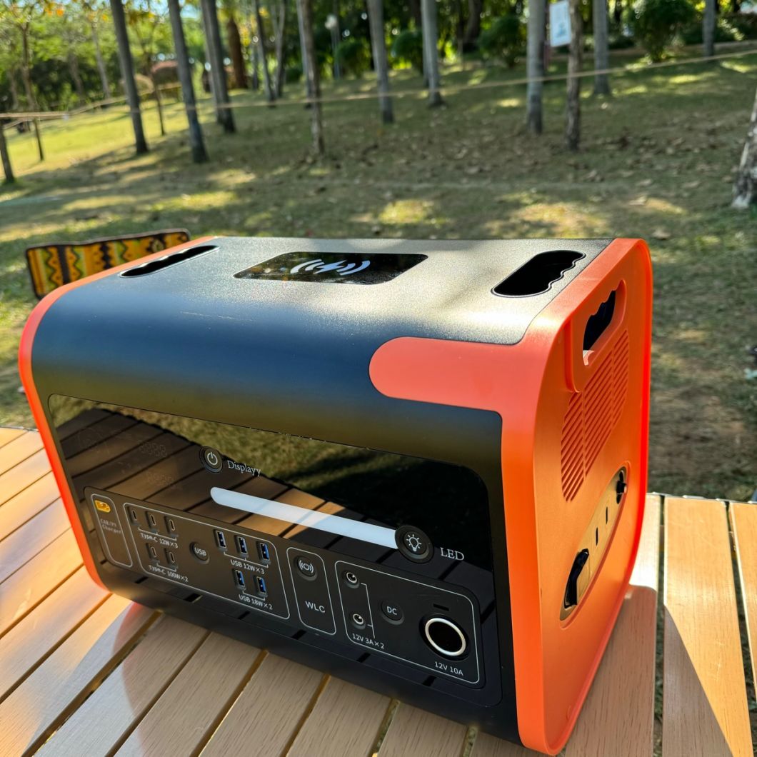 Solar Charging, Fast Charging, Wireless Charging, High Efficiency Portable Power Station, AC/DC High Power Output Power Supply, Outdoor Emergency Backup Camping
