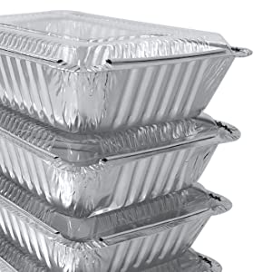 plastic lids, foil pan, disposable containers, takeout containers, baking pan, freezing containers