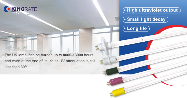 H-shaped 254NM Sterilization Amalgam Germicidal UVC Lamps
