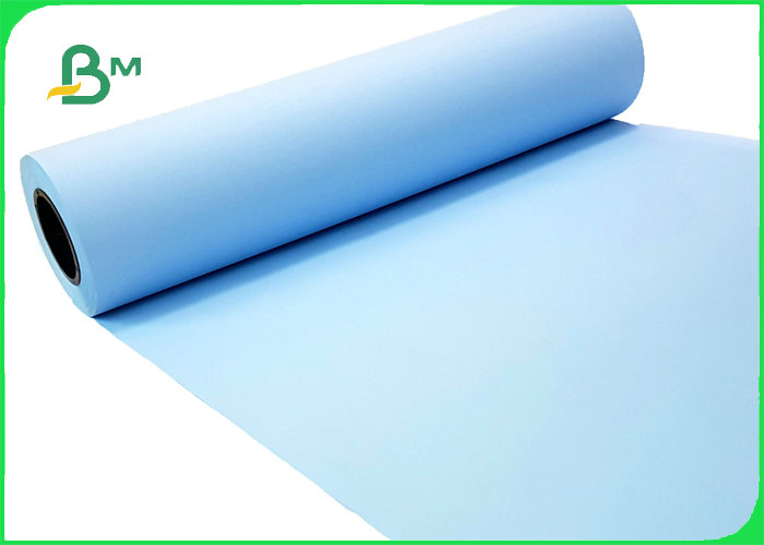 20LB Blue Tinted Bond Paper For Plotter Printers A0 A1 Clear Image Sharpness 