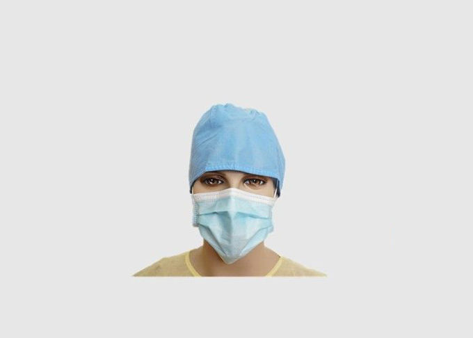 Hospital Use 3 Ply Face Mask , Dust Proof Face Mask With Elastic Ear Loop