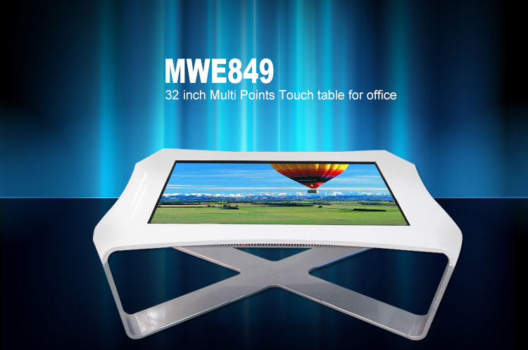 Multi media waterproof interactive multi touch table for dining hall