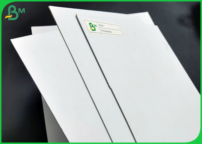 Hard Stiffness 1.5mm 1.8mm Thick White Coated Triplex Paper Board Sheets