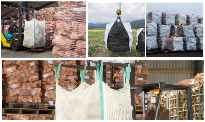 1 Cord 1000kg Ventilated Vented Firewood Big Bag Mesh Bag for Onions potatoes
