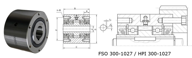 Fso 300-1027 /Hpi300-1027 Self-Contained Sprag Clutch