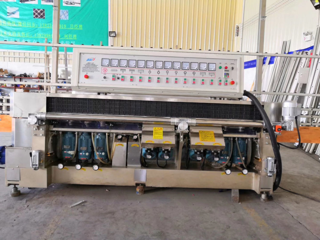 11 Spindle Vertical Glass Straight Line Edging Machine