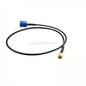 China RG174 Fakra female connector to SMA male connector cable assembly on sale 