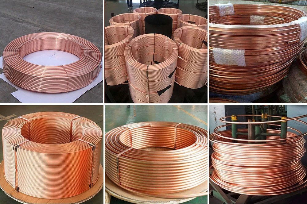 R410A Copper Pancake Coil Tube Air Conditioner Installation Kits 15 FT Copper Pipes