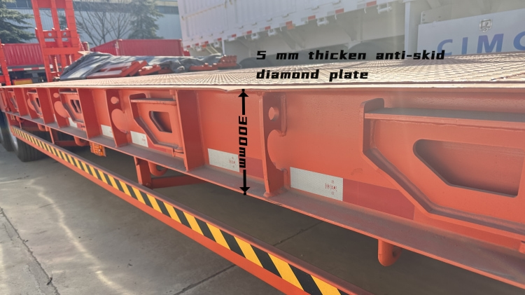 CIMC 4 Axle 100t Lowbed Trailer for Sale in Guyana | Lowbed Trailer Truck | CIMC Semi Trailer