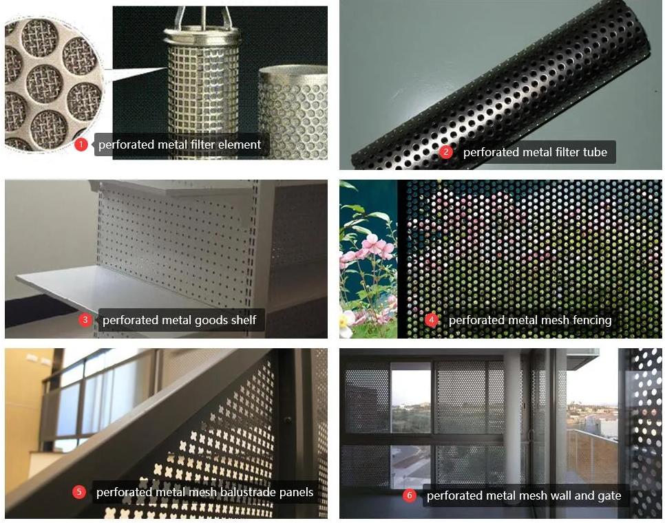 Aluminum Perforated Punching Metal Sheet Window Screens Mesh